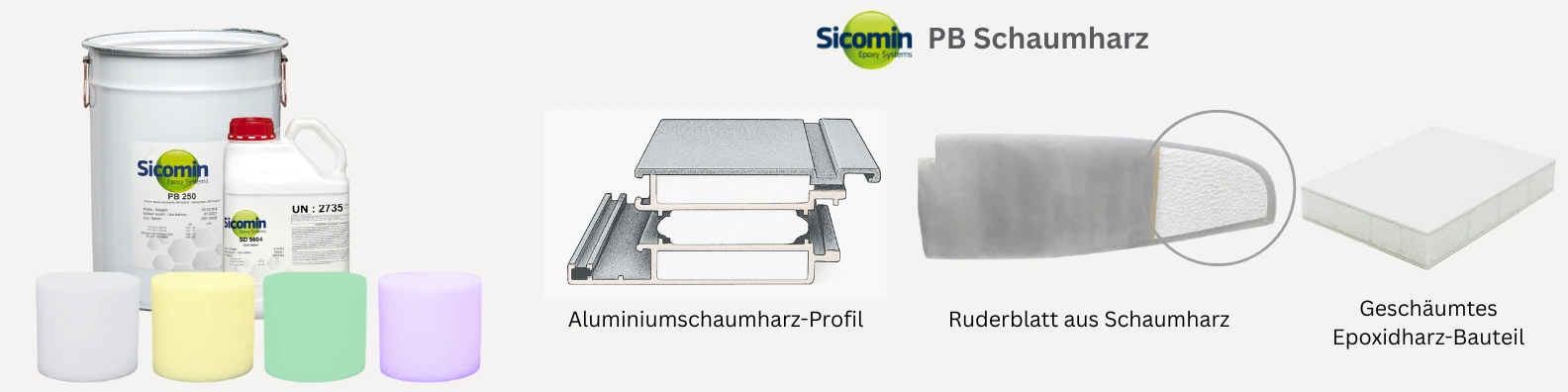 Epoxid-Schaumharz für Ruderblätter und Foils